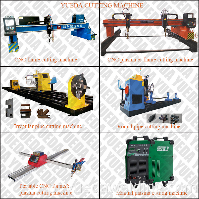 YUUDA 1 ano Garantia Gantry CNC Flame/Máquina de corte de plasma com fonte de energia